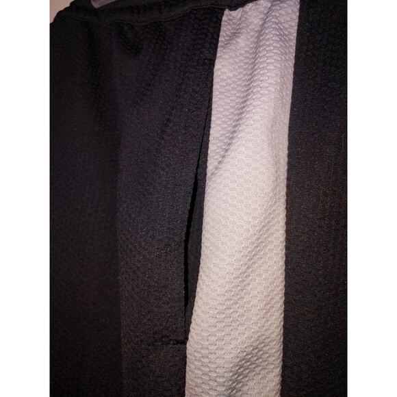 Nautica Men's Sweatpants Large Straight Leg Mesh Workout Athletic Black Gray - Picture 5 of 9